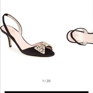 Kate spade satin bow sling back